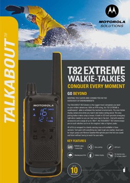 Motorola T82 Extreme Six Pack Walkie Talkie